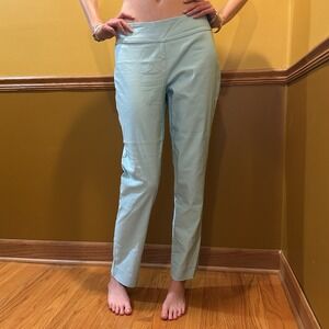 S. C. & Co. Women's Bright Blue 360 Degree Tummy Control Stretch Pants Size 10